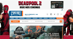 Desktop Screenshot of cineart.com.br