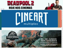 Tablet Screenshot of cineart.com.br